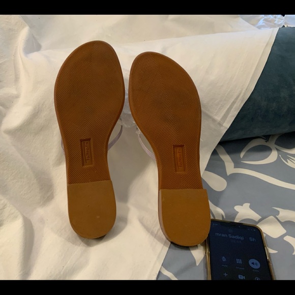 Talbots lilac flower slip on sandals.  Never worn! - Picture 4 of 7